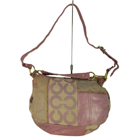 コーチ COACH レザー パッチワーク 2WAY ハンド ショルダー バック レディース