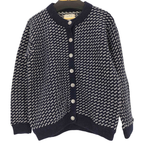 エルエルビーン L.L.Bean 70-80s バーズアイニットカーディガン レディース JPN:L