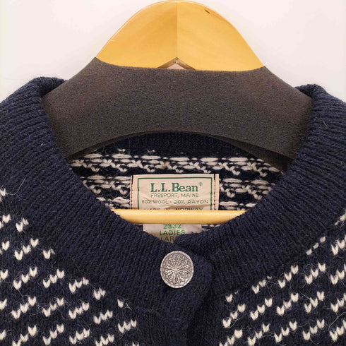 エルエルビーン L.L.Bean 70-80s バーズアイニットカーディガン レディース JPN:L