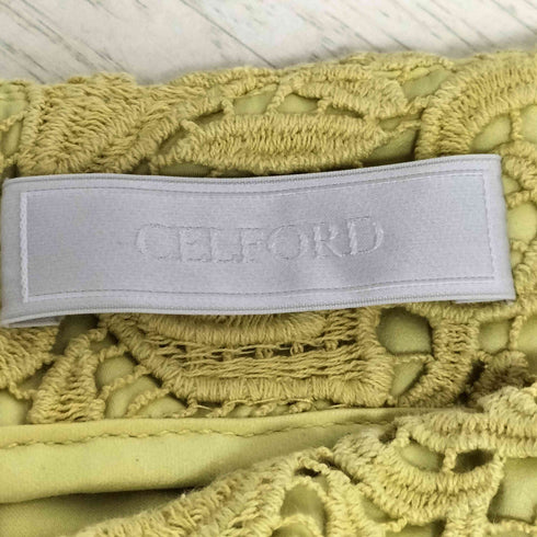 セルフォード CELFORD リーフ柄レースタイトスカート レディース JPN:38