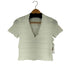 ザラ ZARA デザイン S/S ブラウス レディース import:M