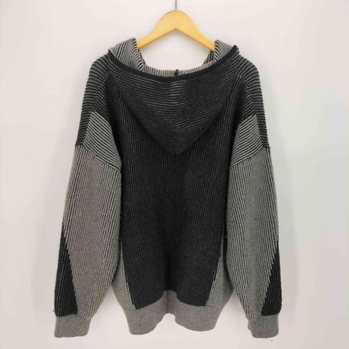 KOMAP MAKE Maze Lettering Knit Hood Zip-Up メンズ import:L