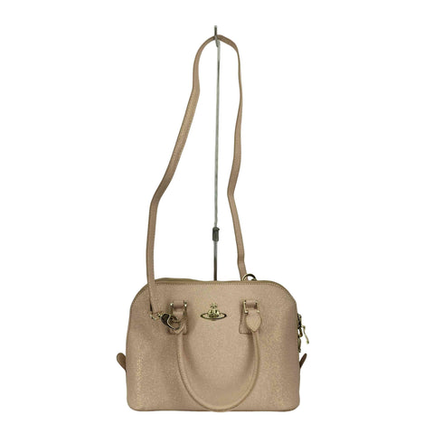ヴィヴィアンウエストウッドロンドン Vivienne Westwood LONDON オーブロゴ ラメ レザーショルダーバッグ レディース