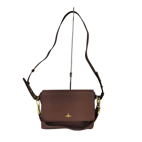 ヴィヴィアンウエストウッドロンドン Vivienne Westwood LONDON オーブロゴ レザーショルダーバッグ レディース