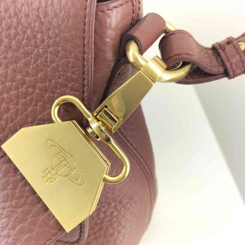 ヴィヴィアンウエストウッドロンドン Vivienne Westwood LONDON オーブロゴ レザーショルダーバッグ レディース