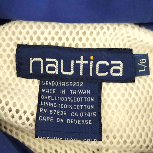 ノーティカ NAUTICA 90s America's Cup 92 刺繍 フードパッカブル セーリングジャケット メンズ import:L