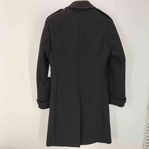 ボッテガヴェネタ BOTTEGA VENETA MADE IN ITALY イタリア製 裏地 シルク 背抜き カシミヤ混 アンゴラ カシゴラ ウール ステンカラー ロング コート メンズ EUR:44
