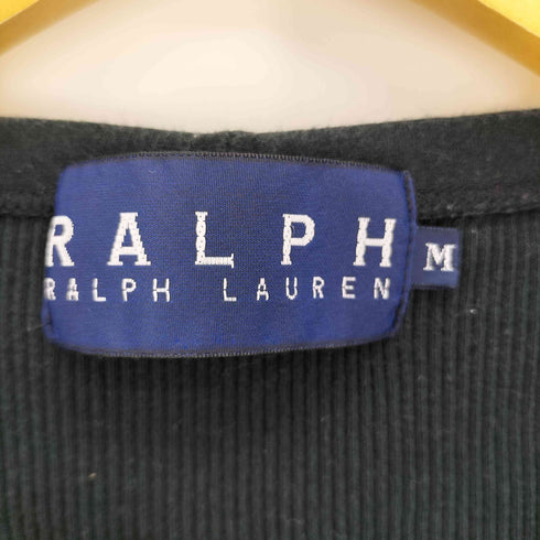 ラルフローレン RALPH LAUREN RALPH RALPH ポニー無 S/S リブ カーディガン レディース import:M