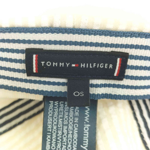 トミーヒルフィガー TOMMY HILFIGER ロゴ刺繍 サマーシアサッカーキャップ メンズ