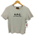 アーペーセー A.P.C. RUE MADAME T ロゴ刺繍 クルーネック Tシャツ レディース import:S
