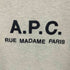 アーペーセー A.P.C. RUE MADAME T ロゴ刺繍 クルーネック Tシャツ レディース import:S