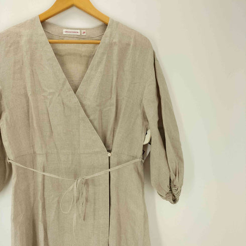 ドレステリア DRESSTERIOR リネンカシュクールワンピース レディース JPN:38