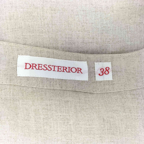 ドレステリア DRESSTERIOR リネンカシュクールワンピース レディース JPN:38