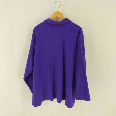 デニムアンドコー Denim&Co HK製 フリース シャツ レディース 2XL
