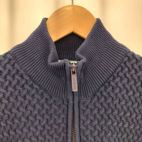 ラコステ LACOSTE バスケットニットジップアップ カーディガン メンズ S
