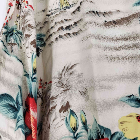 PARADISE BAY ハワイ製 レーヨン アロハシャツ メンズ import:L