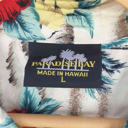 PARADISE BAY ハワイ製 レーヨン アロハシャツ メンズ import:L