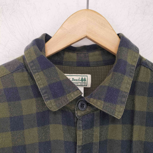 エルエルビーン L.L.Bean 00s 裏サーマル フランネルシャツジャケット メンズ import:M
