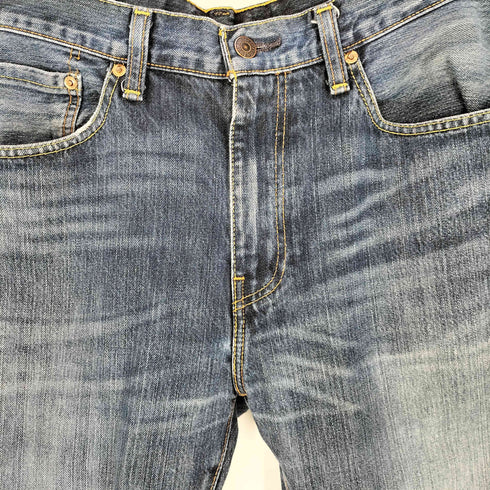 リーバイス Levis 505 ボタン裏092 ジップフライ ストレート ダメージデニム メンズ W33 L34
