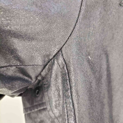 ユニクロ UNIQLO NEO LEATHER フェイクレザー シングルライダース メンズ JPN:XL