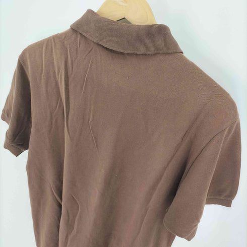 シュミーズラコステ CHEMISE LACOSTE 70S フランス製 ロゴ ワッペン 鹿の子 S/S ポロシャツ メンズ import:S