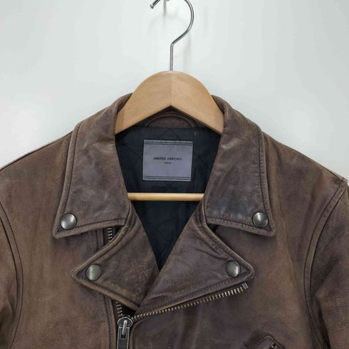 ユナイテッドアローズ UNITED ARROWS 馬革 ダブルライダースジャケット メンズ import:M