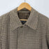 バーバリーズ BURBERRYS 80S 英国製 IRISH TWEED アイリッシュ ツイード 千鳥格子 比翼 ステンカラー バルマカーン コート メンズ