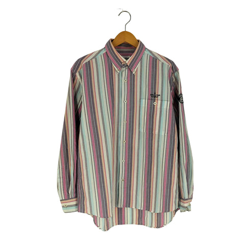 シナコバ SINA COVA ストライプ ボタンダウンシャツ メンズ import:L