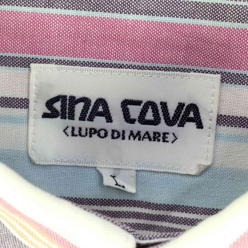 シナコバ SINA COVA ストライプ ボタンダウンシャツ メンズ import:L