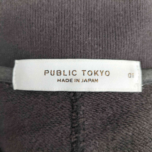 パブリックトウキョウ PUBLIC TOKYO ハーフジップ スウェット メンズ JPN:1