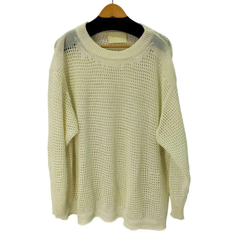 INNAT WAFFLE MESH SWEATER NATURAL ワッフルメッシュセーター メンズ FREE