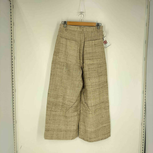 エドウィナホール Edwina Horl シルク100% ツイード 1タック ラップ ビック スラックスパンツ メンズ JPN:S