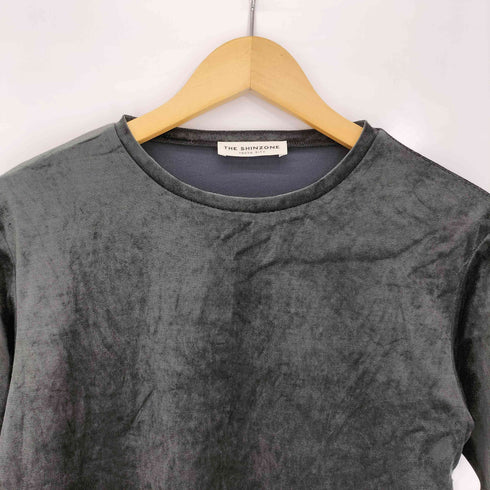 ザシンゾーン THE Shinzone 25aw VELOUR LONG SLEEVE TEE ベロア ロングスリーブ Tシャツ レディース F0