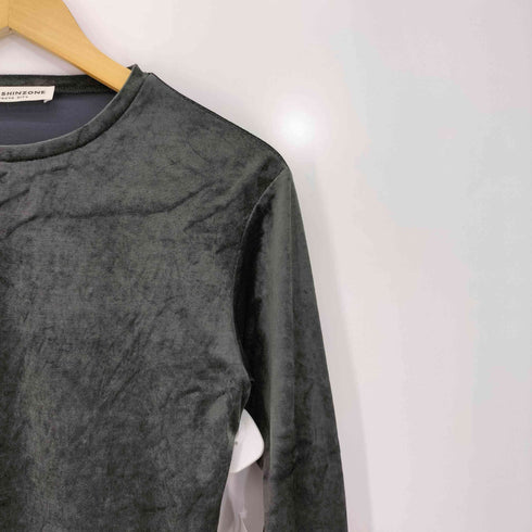 ザシンゾーン THE Shinzone 25aw VELOUR LONG SLEEVE TEE ベロア ロングスリーブ Tシャツ レディース F0