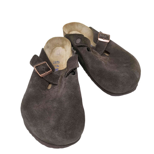 ビルケンシュトック BIRKENSTOCK soft footbed boston ボストン スエード メンズ JPN:41