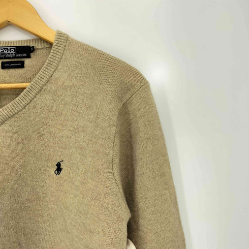 ポロバイラルフローレン Polo by RALPH LAUREN 00s ポニー刺繍 ウール Vネック 長袖ニット メンズ import:S