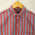 ポロバイラルフローレン Polo by RALPH LAUREN 90S CHAPMAN TWO-PLY COTTON ポニー無し L/S ストライプ ドレス シャツ メンズ import:S