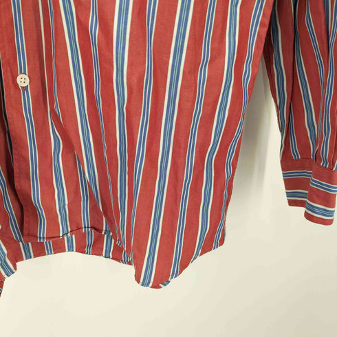 ポロバイラルフローレン Polo by RALPH LAUREN 90S CHAPMAN TWO-PLY COTTON ポニー無し L/S ストライプ ドレス シャツ メンズ import:S
