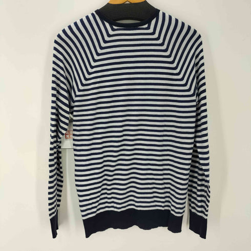 ジョンスメドレー JOHN SMEDLEY MADE IN ENGLAND 英国製 SEA ISLAND COTTON ボーダー コットン ニット セーター メンズ import:M