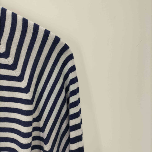 ジョンスメドレー JOHN SMEDLEY MADE IN ENGLAND 英国製 SEA ISLAND COTTON ボーダー コットン ニット セーター メンズ import:M