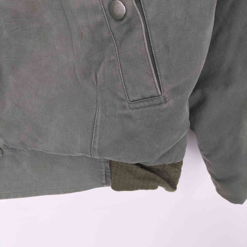 フレンチアーミー FRENCH ARMY 80-90S フランス軍 HBT ヘリンボーン YKK ジップ パイロット フライト ジャケット ブルゾン メンズ
