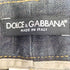 ドルチェアンドガッバーナ DOLCE&GABBANA 12SLIM レザーパッチ 背面ロゴ刺繍 DGボタン ダメージ デニム メンズ