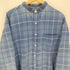 ギャップ Gap 90S OLD デカタグ チェック カット バンドカラー L/S シャツ メンズ import:L