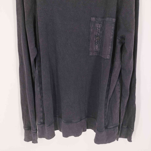 モッシモ MOSSIMO 製品染 鹿の子 ポケット L/S Tシャツ ビッグサイズ メンズ import:XXL