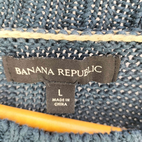 バナナリパブリック BANANA REPUBLIC リネン100% メッシュニット メンズ import:L