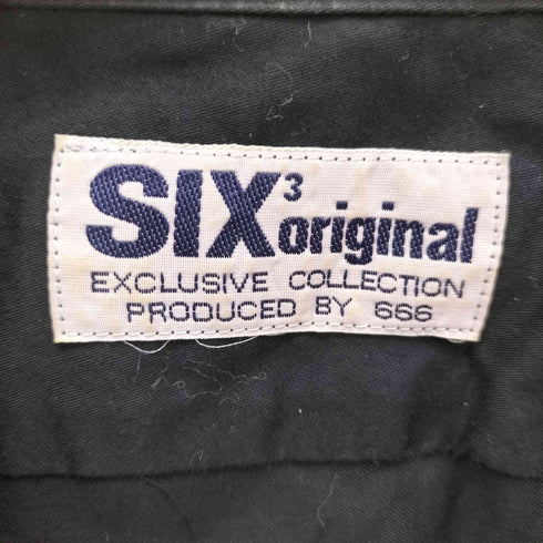 666 SIX original レオパード 切替 開襟 オープンカラー S/S シャツ メンズ JPN:S