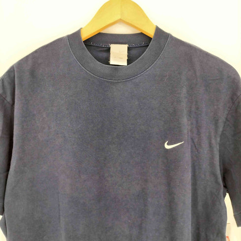 ナイキ NIKE 00s 銀タグ シングルステッチ スウッシュ刺繍 クルーネックTシャツ ボックス メンズ import:XL