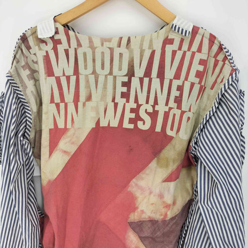 ヴィヴィアンウエストウッドマン Vivienne Westwood MAN LONDON ライカ期 オーブ刺繍 スリンガーゼシャツ ユニオンジャック メンズ 44