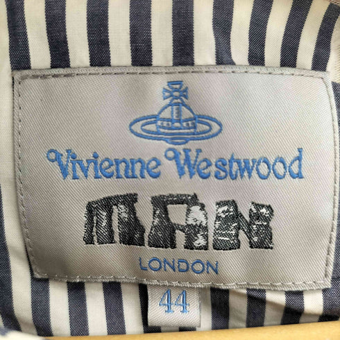 ヴィヴィアンウエストウッドマン Vivienne Westwood MAN LONDON ライカ期 オーブ刺繍 スリンガーゼシャツ ユニオンジャック メンズ 44