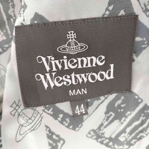 ヴィヴィアンウエストウッドマン Vivienne Westwood MAN 21AW タータンチェック ダブル ピークドラペルジャケット メンズ 44